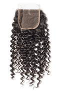 4x4 Deep Wave Transparent Lace Closure