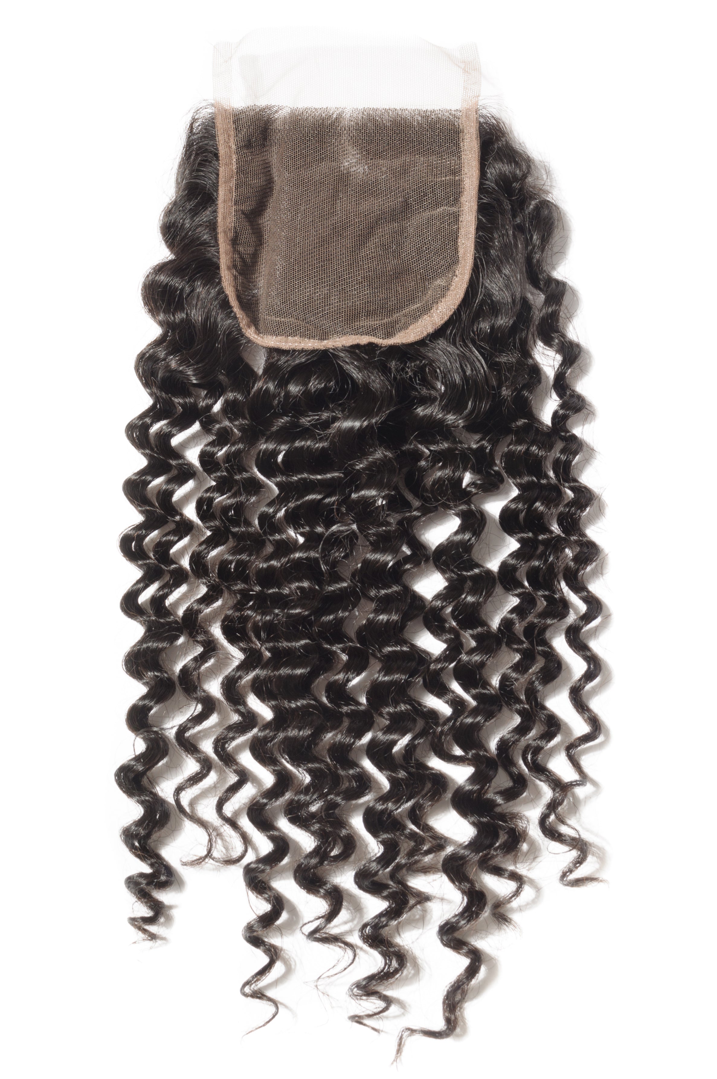 4x4 Deep Wave Transparent Lace Closure